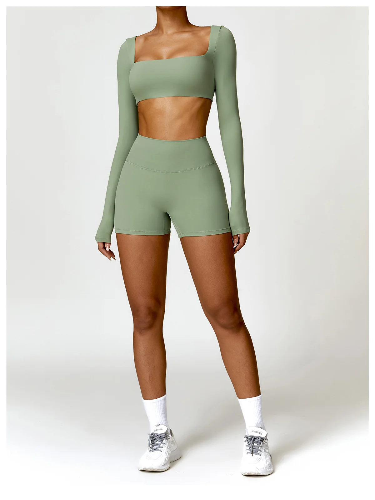 Dry Long Sleeve Shorts Set