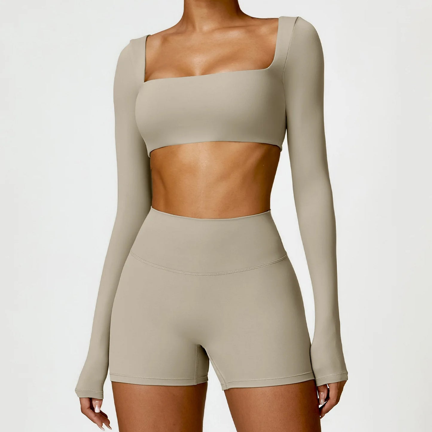 Dry Long Sleeve Shorts Set
