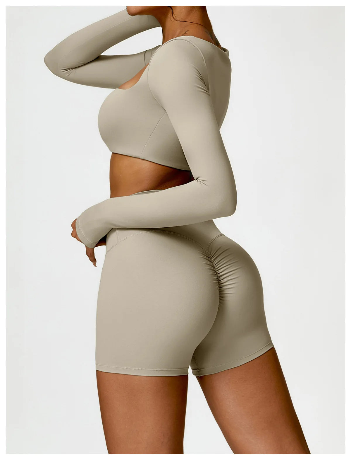 Dry Long Sleeve Shorts Set