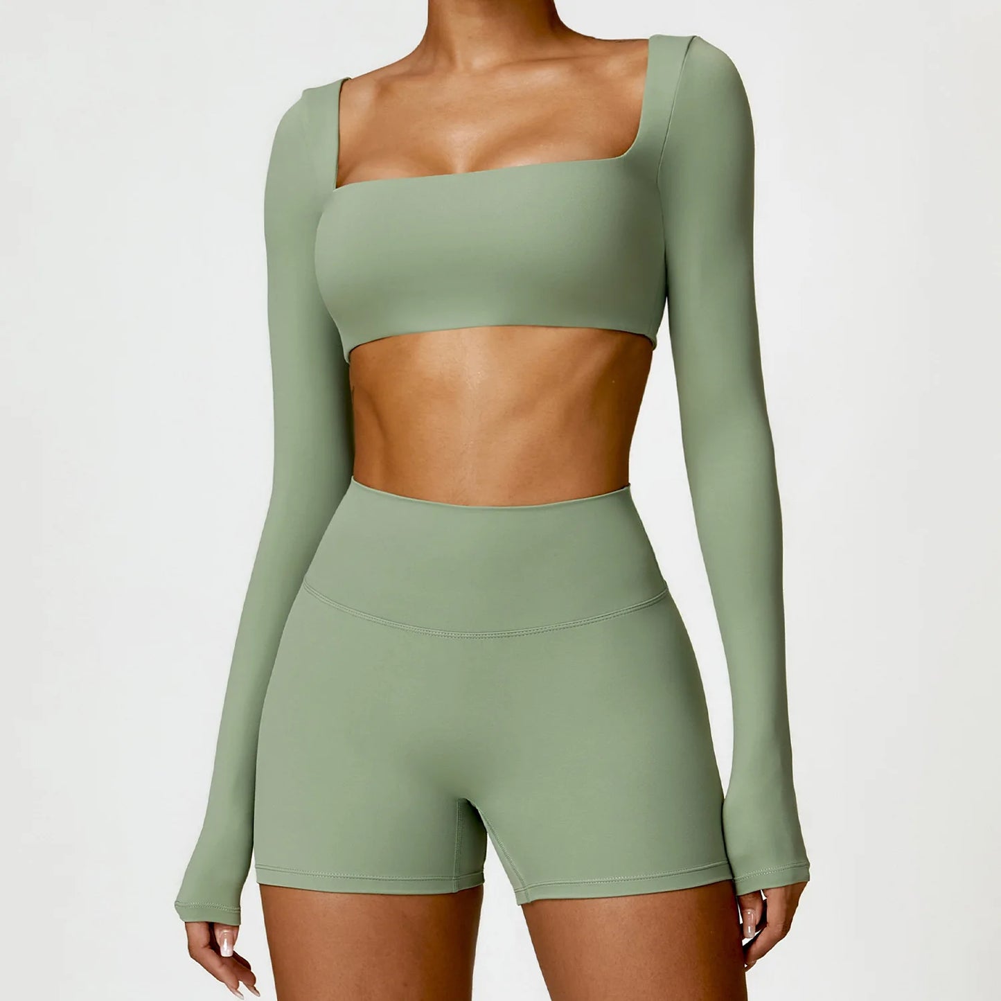 Dry Long Sleeve Shorts Set