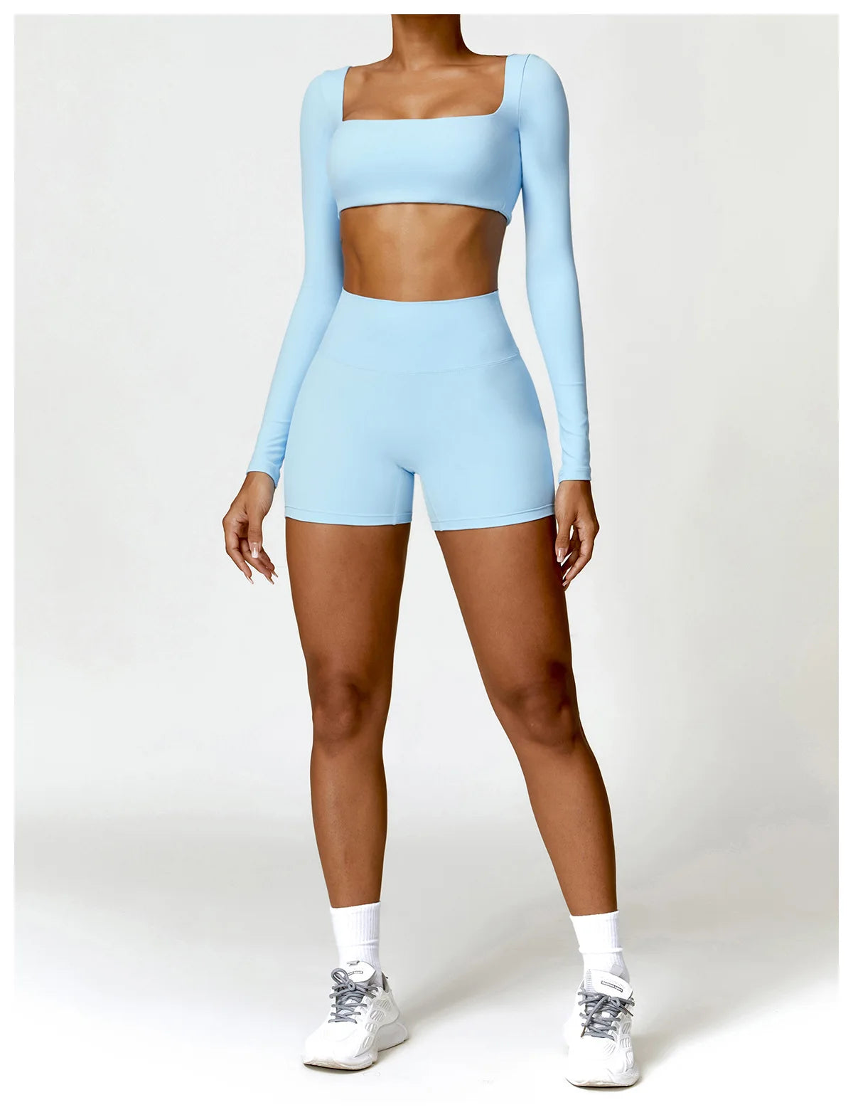 Dry Long Sleeve Shorts Set